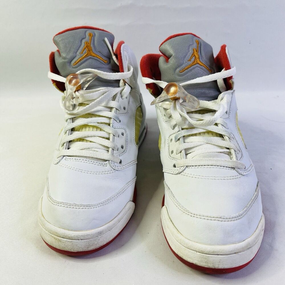 NIKE AIR JORDAN 5 V RETRO GS SUNSET FIRE RED 134092-161 US 5Y
